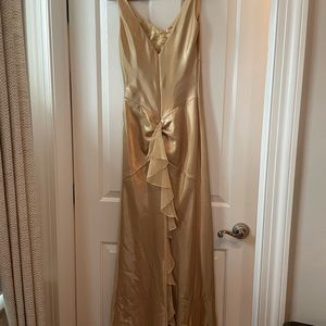 Betsy and Adam full length dress. Worn once .  Dry cleaned .
